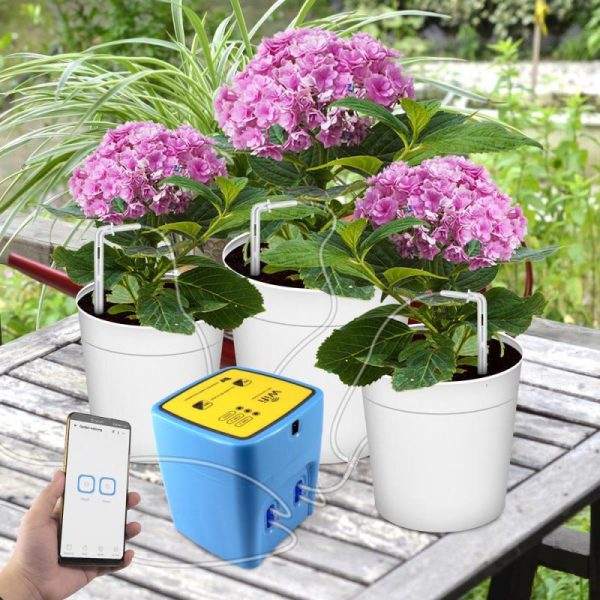 Watering & Irrigation |   Wifi Intelligent Watering Device Double Pump Timed Automatic Drip Irrigation System Remote App Outdoors & Garden Watering & Irrigation