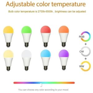 Wearables |   15W Wifi Smart Bulb Cozylife App E27 Led Smart Lamp Works With Alexa Google Home Yandex Alice 85-265V Rgbcw Dimmable Timer Electronics Lighting