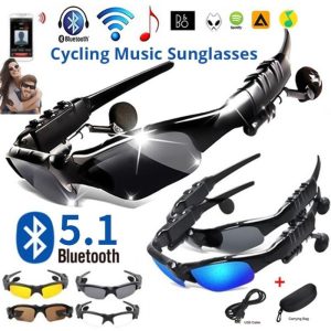 Wearables |   Bluetooth Sunglasses Wireless Sports Earphones Stereo Hands-Free Headphones Music Player Smart Glasses  Bluetooth5.1 Headset Electronics Wearables