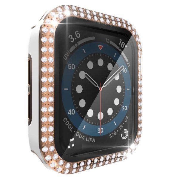 Wearables |   Case+Glass For Apple Watch 44Mm 45Mm 38Mm 42Mm 40Mm 41Mm Iwatch Accessories Diamond +Screen Protector For Iwatch Series 7 6 5 4 3 2 1 Electronics Wearables