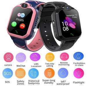 Wearables |   Children’s Smartwatch Kids Phone Watch Gps Two-Way Positioning 1.44-Inch Hd Touch-Screen Anti-Lost Monitor Student Watch Electronics Wearables