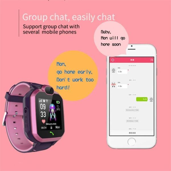 Wearables |   Children’s Smartwatch Kids Phone Watch Gps Two-Way Positioning 1.44-Inch Hd Touch-Screen Anti-Lost Monitor Student Watch Electronics Wearables