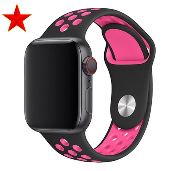 Wearables |   Silicone Sport Strap For Apple Watch Band 44Mm 40Mm For Apple Watch 6 Se 5 4 3 Band For Iwatch Band 38Mm/42Mm Bracelet Belt Watch Accessories Electronics Wearables