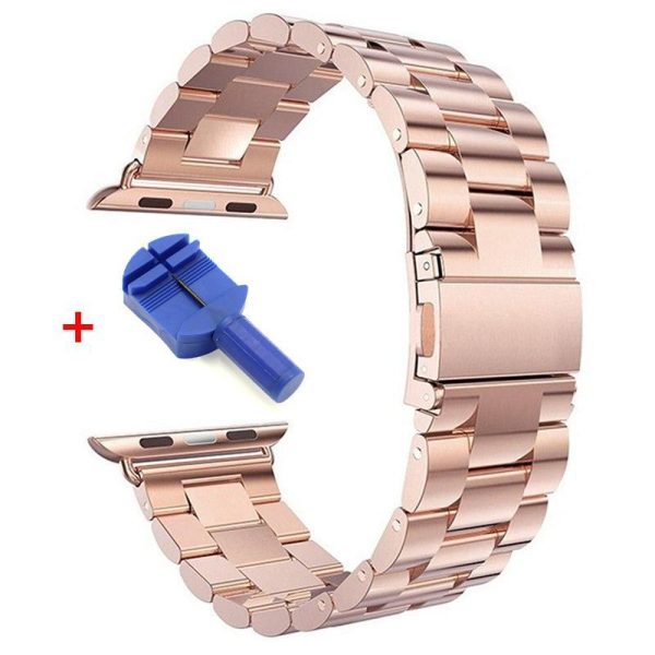 Wearables |   Stainless Steel Strap For Apple Watch Band 38Mm 40Mm 42Mm Metal Watchband 42Mm 44Mm 45Mm Sport Bracelet For Iwatch Series 7/6/Se/5/4/3/2 Electronics Wearables