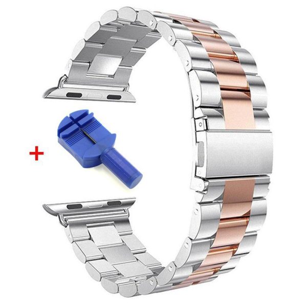 Wearables |   Stainless Steel Strap For Apple Watch Band 38Mm 40Mm 42Mm Metal Watchband 42Mm 44Mm 45Mm Sport Bracelet For Iwatch Series 7/6/Se/5/4/3/2 Electronics Wearables