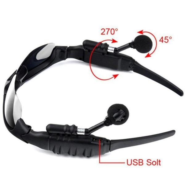 Wearables |   Wireless Bluetooth 5.1 Headset Sports Stereo Headset Phone Driving Sunglasses/Mp3 Driving Eyes Glasses With Colorful Sun Lens Electronics Wearables