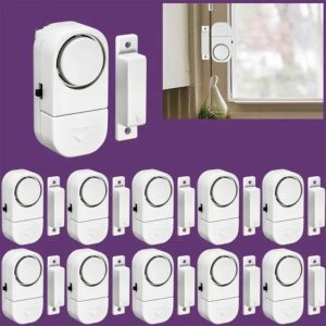 Home Security |   1/2/4/5/8/10Pcs Wireless Window Door Burglar Security Warning Alarm System Magnetic Sensor 90Db Home & Kitchen Home Security