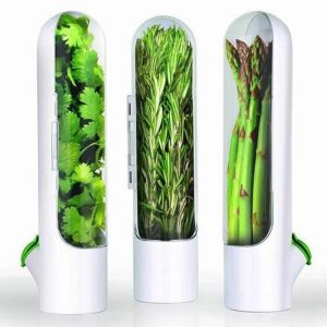 Storage |   Refrigerator Herb Crisper Saver Pod Container Vegetable Preserving Bottle Keep Herb/Cilantro/Mint/Parsley/Asparagus Fresh Green Home & Kitchen Storage