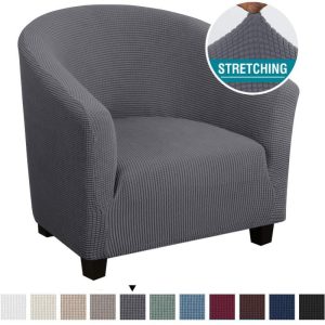 Home Textiles |   High Stretch Spandex Coffee Tub Sofa Armchair Seat Cover Protector Washable Furniture Slipcover Easy-Install Home Chair Decor Home & Kitchen Home Textiles