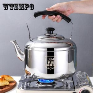 Kitchen, Dining & Bar |   304 Stainless Steel Thickened Whistle Large Capacity Kettle Gas Domestic Kettle Boiling Kettle Gas Stove Induction Cooker Home & Kitchen Kitchen, Dining & Bar