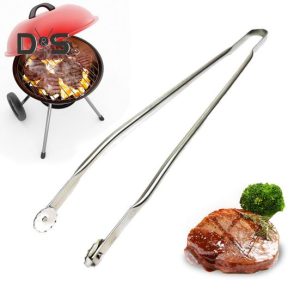 Kitchen, Dining & Bar |   Bbq Tongs Stainless Steel Sausage Turning Grill Tongs For Bacon Steak Meat Vegetables Long Handle Bbq Grill Flipping Tongs Food-Grade Kitchen Cooking Home & Kitchen Kitchen, Dining & Bar