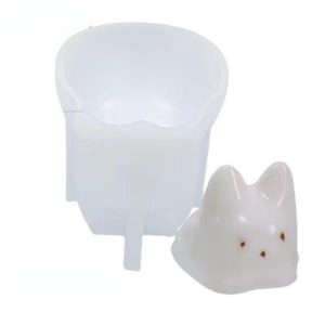 Kitchen, Dining & Bar |   Cat Custard Silicone Mold Cake Jelly Mold Lovely White Cool Ice Powder Mold Home & Kitchen Kitchen, Dining & Bar