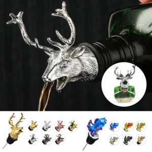 Kitchen, Dining & Bar |   Wine Bottle Stopper Goldfish Deer Head Shape Wine Mouth Wine Pour Drinks Bar Accessories Home & Kitchen Kitchen, Dining & Bar