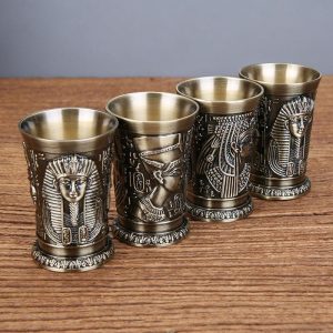 Kitchen, Dining & Bar |   Zinc Alloy Egyptian Pharaoh Wine Cup Metal Crafts Ancient Egypt Totem Wine Cup Creative European Style Vintage Wine Cup Home & Kitchen Kitchen, Dining & Bar