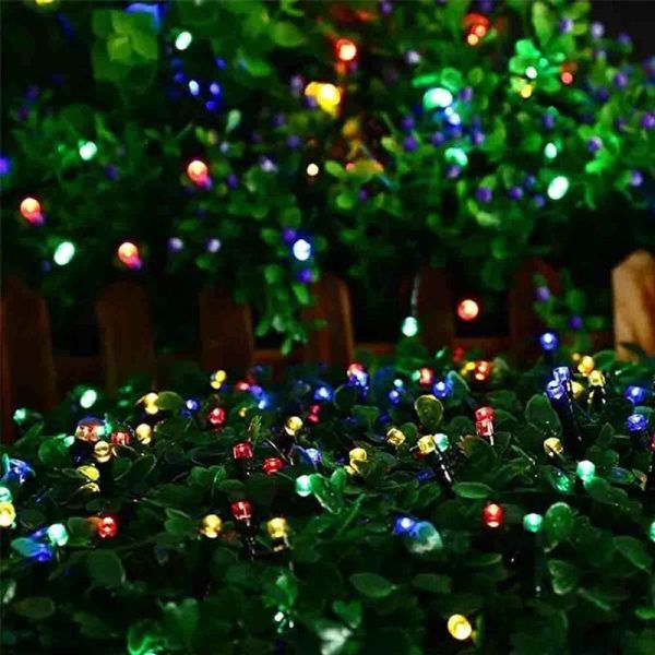 Lighting |   100Led Outdoor Led Solar String Lights Fairy Light Solar Powered Garland Lights 8 Mode Garden Wedding Decoration Waterproof Home & Kitchen Lighting