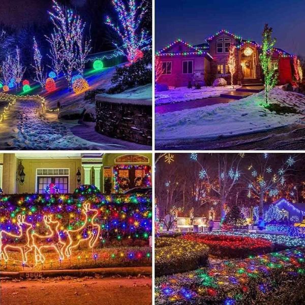 Lighting |   100Led Outdoor Led Solar String Lights Fairy Light Solar Powered Garland Lights 8 Mode Garden Wedding Decoration Waterproof Home & Kitchen Lighting