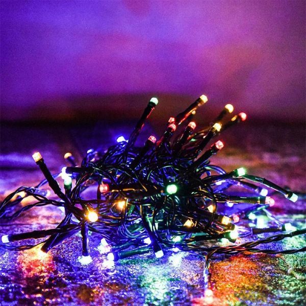 Lighting |   100Led Outdoor Led Solar String Lights Fairy Light Solar Powered Garland Lights 8 Mode Garden Wedding Decoration Waterproof Home & Kitchen Lighting