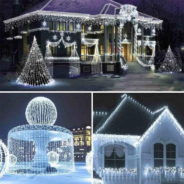 Lighting |   100Led Outdoor Led Solar String Lights Fairy Light Solar Powered Garland Lights 8 Mode Garden Wedding Decoration Waterproof Home & Kitchen Lighting