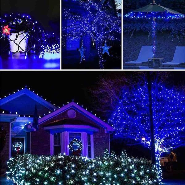 Lighting |   100Led Outdoor Led Solar String Lights Fairy Light Solar Powered Garland Lights 8 Mode Garden Wedding Decoration Waterproof Home & Kitchen Lighting