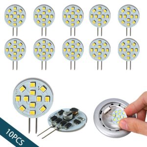 Lighting |   10Pack G4 12-2835 Smd Led Bulb Lamp Super Bright Ac/Dc12V 2W For Recessed Puck Light Cabinet Lighting Rv Interior Home & Kitchen Lighting