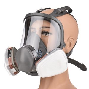 Home Security |   Reusable Full Face Respirator Full Face Cover 16 In 1 Gas Cover Organic Vapor Respirator Wide Field Electronics Home Security