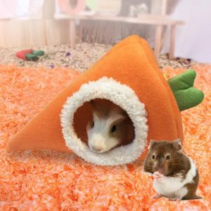 Rodents |   Hamster House Carrot Shape Comfortable Hammock Bed Hamster Guinea Pigs Sleeping Nest Bed Pet Supplies Rodents