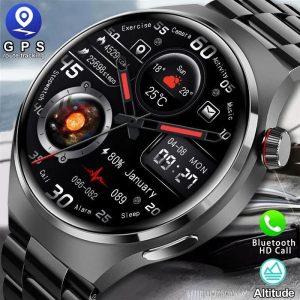 Smartwatches & Fitness Trackers |   2023 New Nfc Smart Watch Men Voice Calling Sport Watches Gt4 Pro Compass Gps Tracker Waterproof Smartwatch Electronics Smartwatches & Fitness Trackers