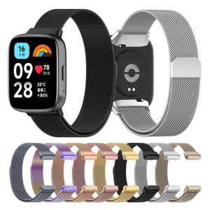 Wearables |   Milanese Loop Band For Redmi Watch 3 Active/Lite Bracelet Wristband Stainless Steel Mesh Strap Electronics Wearables