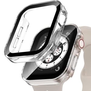 Wearables |   Waterproof Watch Case Tempered Glass Protector For Apple Watch Series 8 7 44Mm 45Mm 49Mm Straight Edge Cover For Iwatch Ultra 8 7 6 Se 5 4 Electronics Wearables