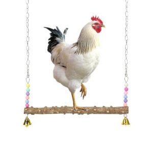 Birds |   Pet Swing Natural Wooden Chicken Swing Toy Entertainment Grinding Claw Birds Perch Stand For Poultry Animals & Insects Animals & Insects