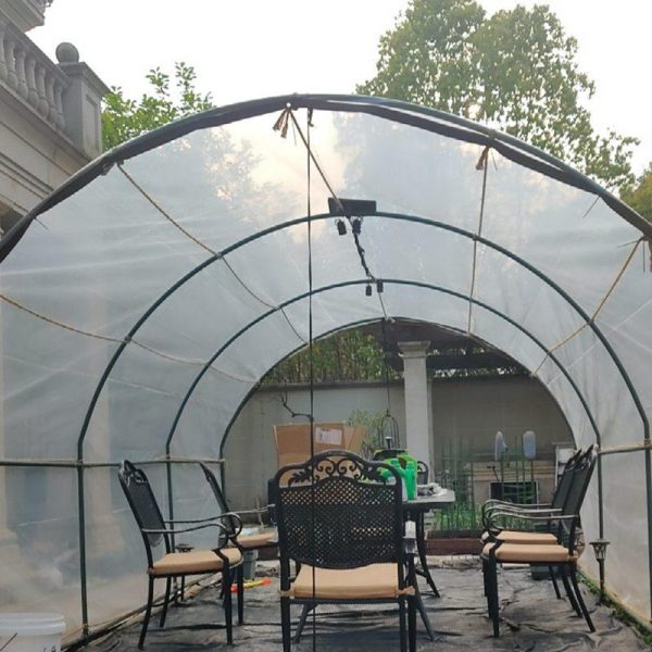 Garden Structures |   0.1Mm Pe Film Gazebo Transparent Rainproof Cloth Garden Balcony Greenhouse Succulent Plant Keep Warm Cover Lumber Tarp Tarpaulin Garden Structures Garden Structures