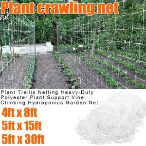 Garden Structures |   Garden Plant Trellis Climbing Net Rope Crawling Net Polyester Plant Support Vine Climbing Hydroponics Garden Net Garden Structures Garden Structures