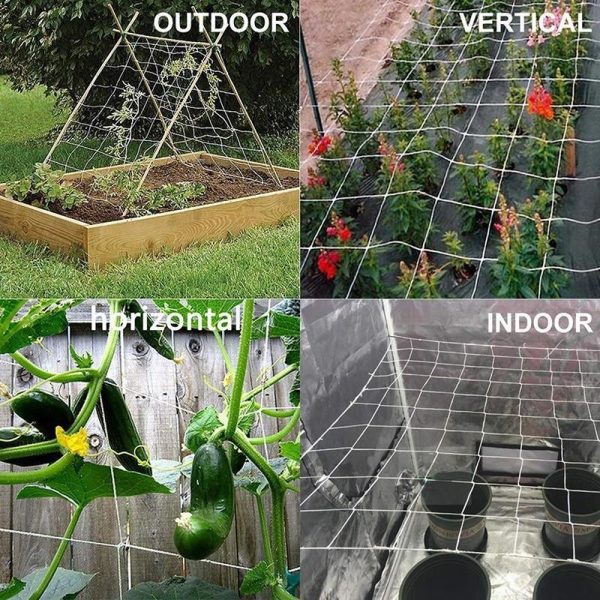 Garden Structures |   Garden Plant Trellis Climbing Net Rope Crawling Net Polyester Plant Support Vine Climbing Hydroponics Garden Net Garden Structures Garden Structures