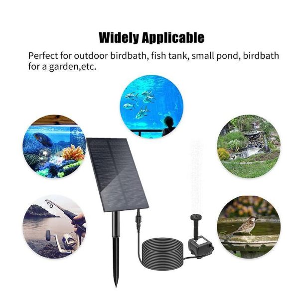 Green & Landscaping |   Solar Fountain Water Pump Kit Solar Powered Water Fountain With Stake For Outdoor Bird Bath Pond Pool Garden Fish Tank Yard Green & Landscaping Green & Landscaping