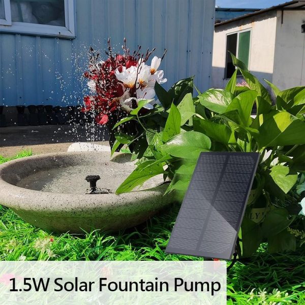 Green & Landscaping |   Solar Fountain Water Pump Kit Solar Powered Water Fountain With Stake For Outdoor Bird Bath Pond Pool Garden Fish Tank Yard Green & Landscaping Green & Landscaping