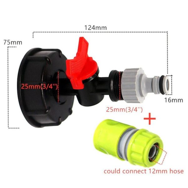 Watering & Irrigation |   3/4” Thread Ibc Tank Adapter Hose Fitting Replacement Valve Fitting Ibc Connector  Ibc Accessories Outdoors & Garden Watering & Irrigation