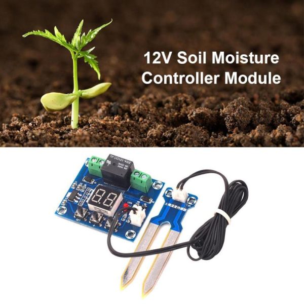 Watering & Irrigation |   Irrigation System Automatic Detector Soil Humidity Sensor Controller Irrigation System Automatic Watering Module 12V Outdoors & Garden Watering & Irrigation