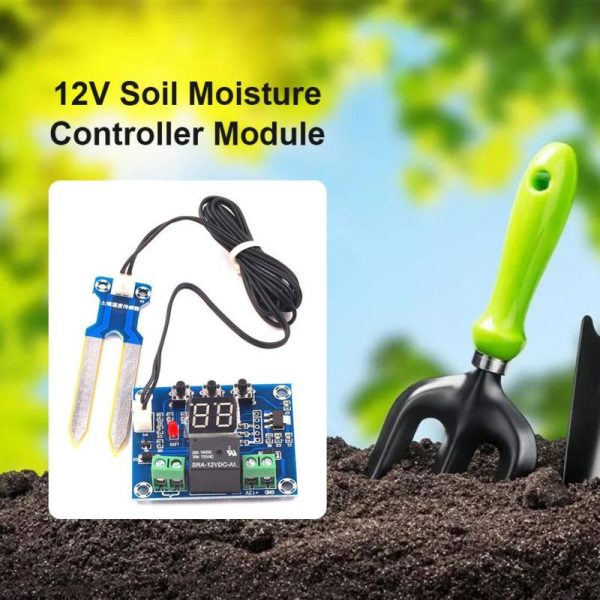 Watering & Irrigation |   Irrigation System Automatic Detector Soil Humidity Sensor Controller Irrigation System Automatic Watering Module 12V Outdoors & Garden Watering & Irrigation